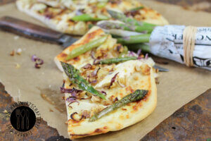 flammkuchen mit spargel